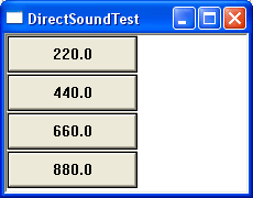 (Image of DirectSoundTest app)